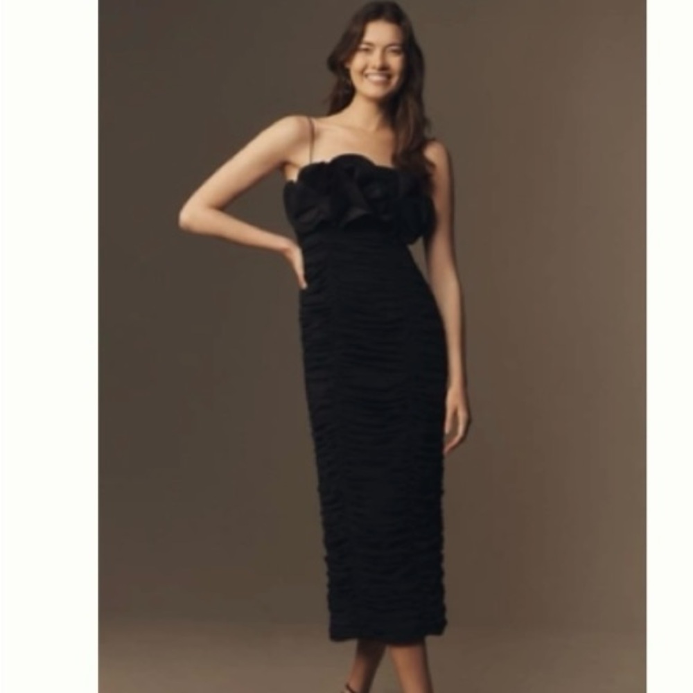 Acler - via  Anthropology Wadsworth gathered midi dress